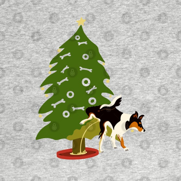 My Dog’s Own Christmas Tree - Collie! by BullShirtCo